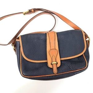 Dooney & Bourke AWL R54 Equestrian Blue Flap Bag